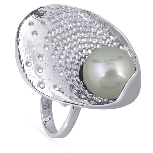 Кольцо (Майорка 14мм мята; покрытие родий)