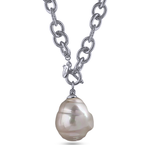 Кулон Якорь (Майорка 18мм шампань; покрытие родий) 50см