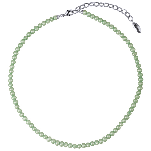 Колье (жемчуг мятный 5-6мм; покрытие родий) 38-45см