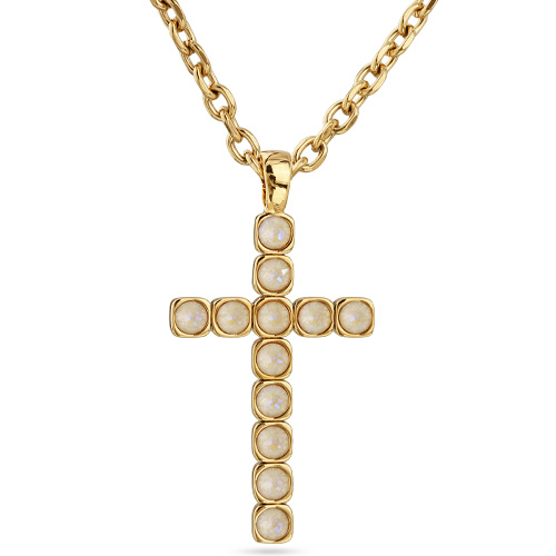 Кулон Теннис (кристаллы SW ряженка хамелеон 6мм; покрытие золото) 50-55см