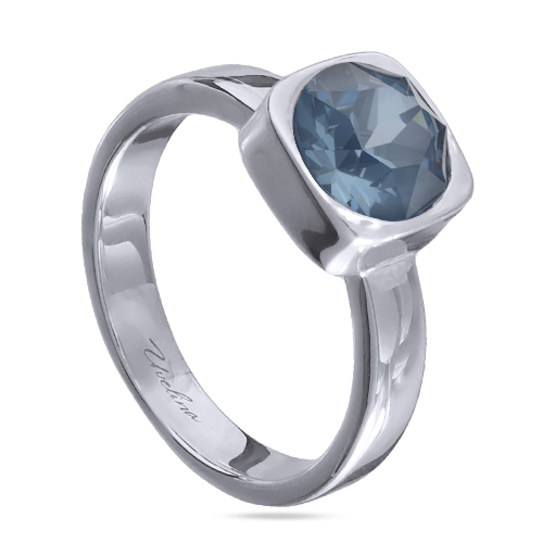 Кольцо Теннис (кристаллы SW байкальский лед 8мм; покрытие родий)