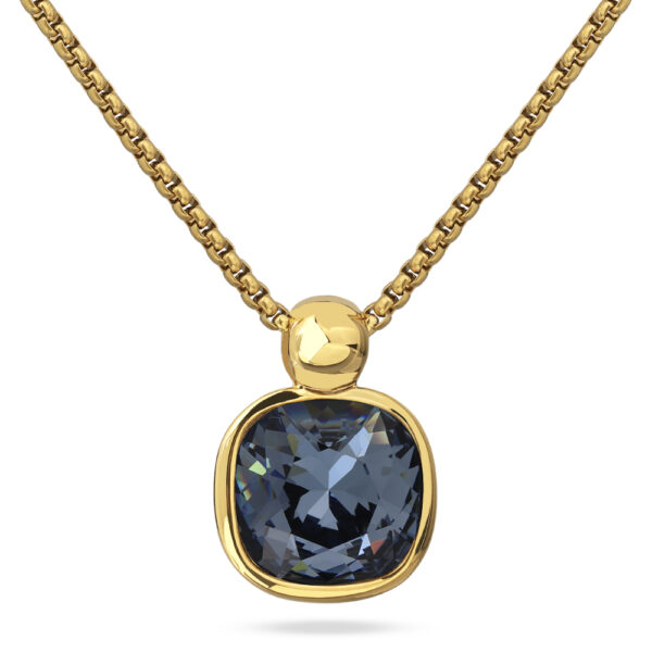 Кулон Триумф (кристаллы SW джинс 10мм; покрытие золото) 50-55см