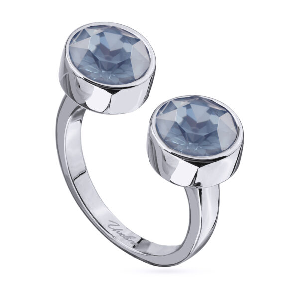 Кольцо Теннис (кристаллы SW байкальский лед 8мм; покрытие родий)