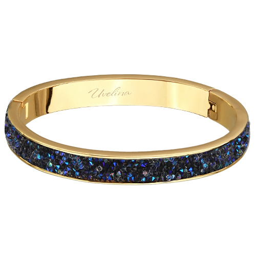 Браслет Галактика (кристаллы SW синие; покрытие золото)