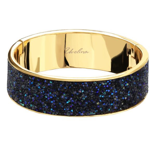 Браслет Галактика (кристаллы SW синие; покрытие золото)