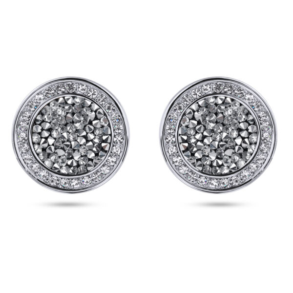 Пусеты Галактика (кристаллы SW серебристые; покрытие родий)