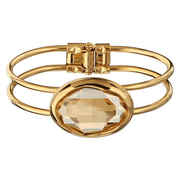 Браслет Грация (кристаллы SW 30х22 шампань; покрытие золото)