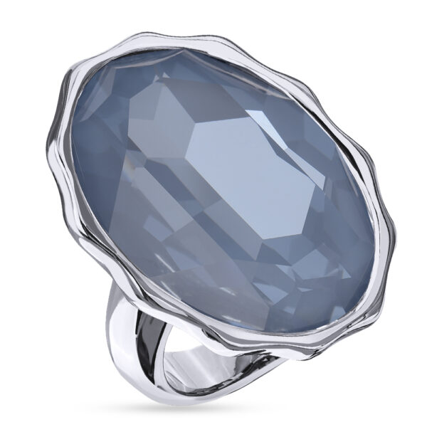 Кольцо Сияние (кристаллы SW байкальский лед; покрытие родий)